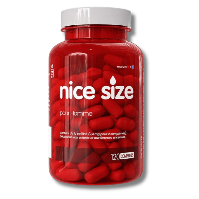 Nice Size - Fermeté, Tonus & Résistance Masculine - Format XL (120 Comprimés)