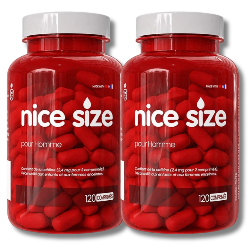 Nice Size - Fermeté, Tonus & Résistance Masculine - Format XL (120 Comprimés)