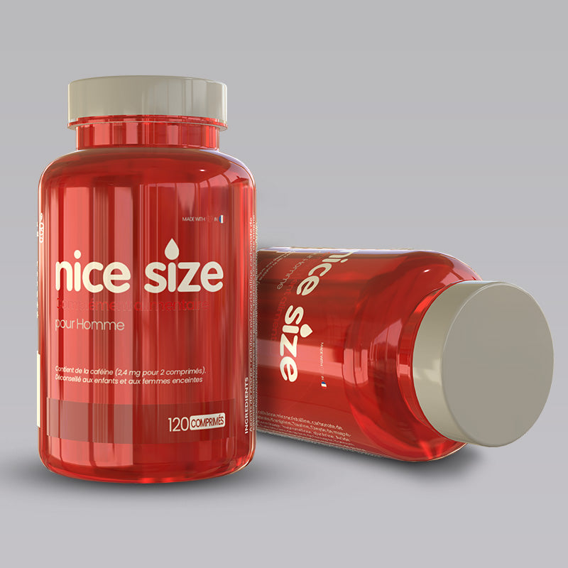 Nice Size - Fermeté, Tonus & Résistance Masculine - Format XL (120 Comprimés)